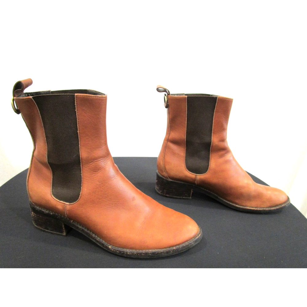 Cole Haan NikeAir Brown Leather Waterproof Chelsea Boots Women Sz 8 - Picture 4 of 11